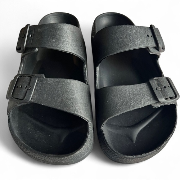 Outbound Womens Black Outdoor Camping Plastic Casual Slide Sandals Size 8 - Picture 3 of 5